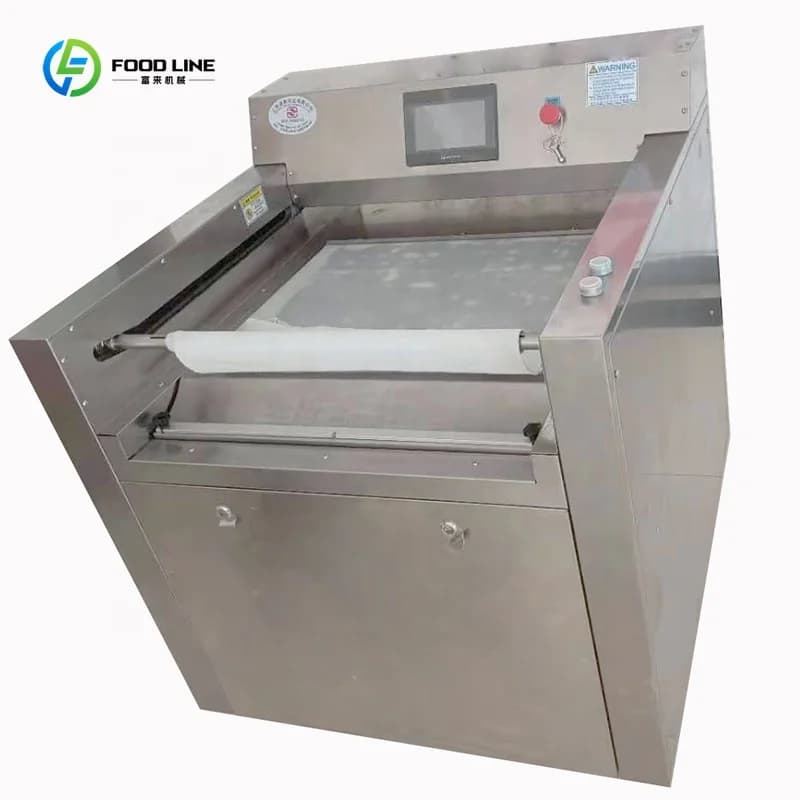 Machine à rouler les gâteaux entièrement automatique, multifonctionnelle et à haute productivité, pour ligne de production de gâteaux roulés, usage commercial et industriel.