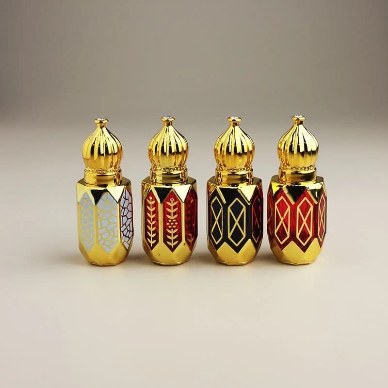 20/50 pièces Nouveaux flacons roll-on en verre vides de 3/6/12 ml pour huile Attar / huile essentielle / parfum avec applicateur en verre / bille roulante