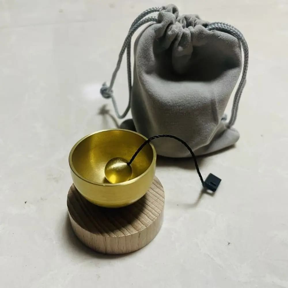 Mini bol chantant tibétain Unique, bol de méditation de Relaxation musicale, outil de Relaxation avec sac de rangement, bol sonore en cuivre pour Yoga