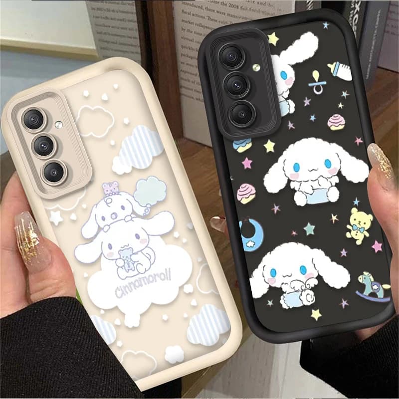 Jolie coque cannelle pour Samsung Galaxy A54 A05 A05S A34 A24 A14 A53 A33 A23 A13 A52 A52S A32 A22 A12 A71 A51 A31 A50