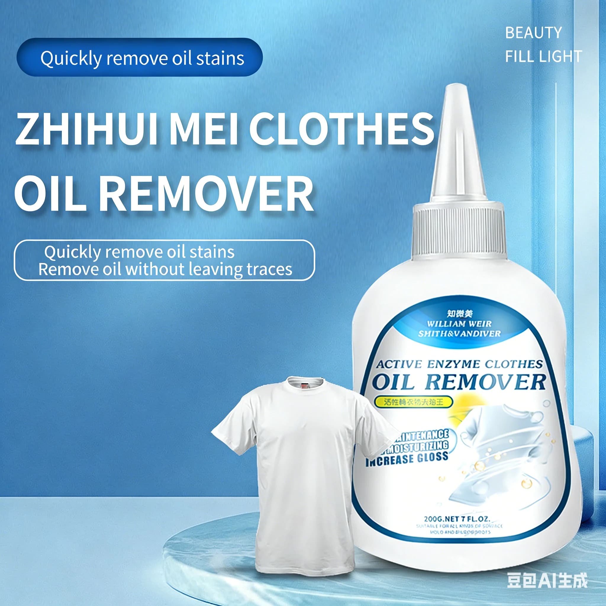 Dégraissant pour vêtements, un outil magique pour éliminer les taches d'huile sur les vêtements. Dégraissant Bio-Enzyme King, Élimine les Taches Tenaces