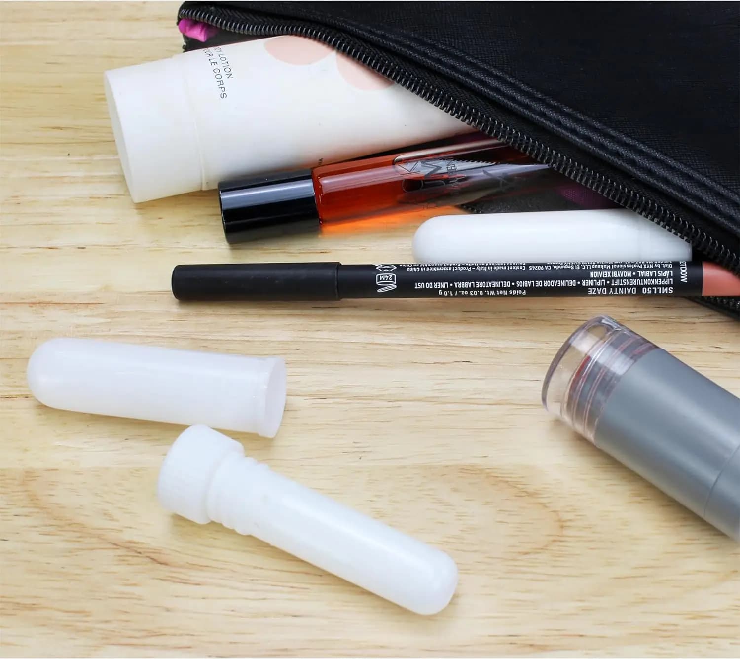 Tubes d'inhalateur nasal blanc d'aromathérapie d'huile essentielle (24 bâtons complets)
