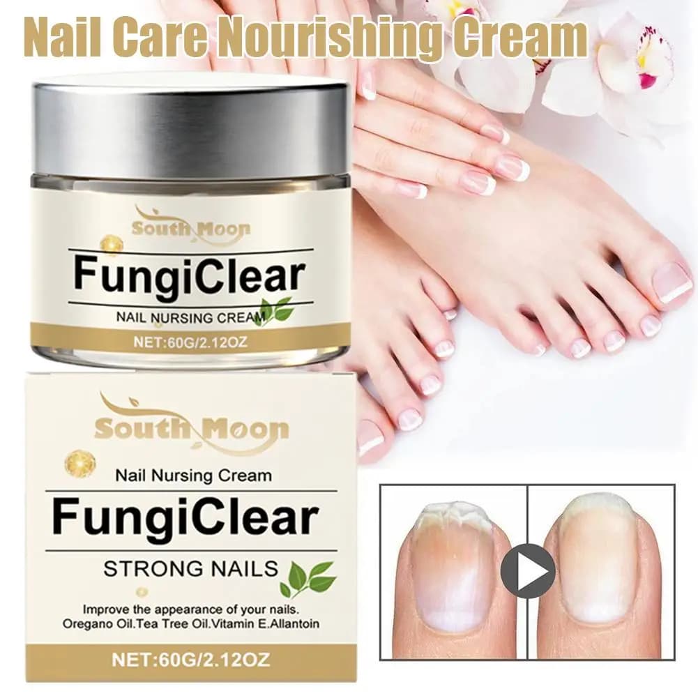 Crème de Soin des Ongles Anti-Fongique, Améliore l'Apparence des Ongles, Huile d'Origan, Huile d'Arbre à Thé, Vitamine E, Crème Quotidienne pour les Ongles