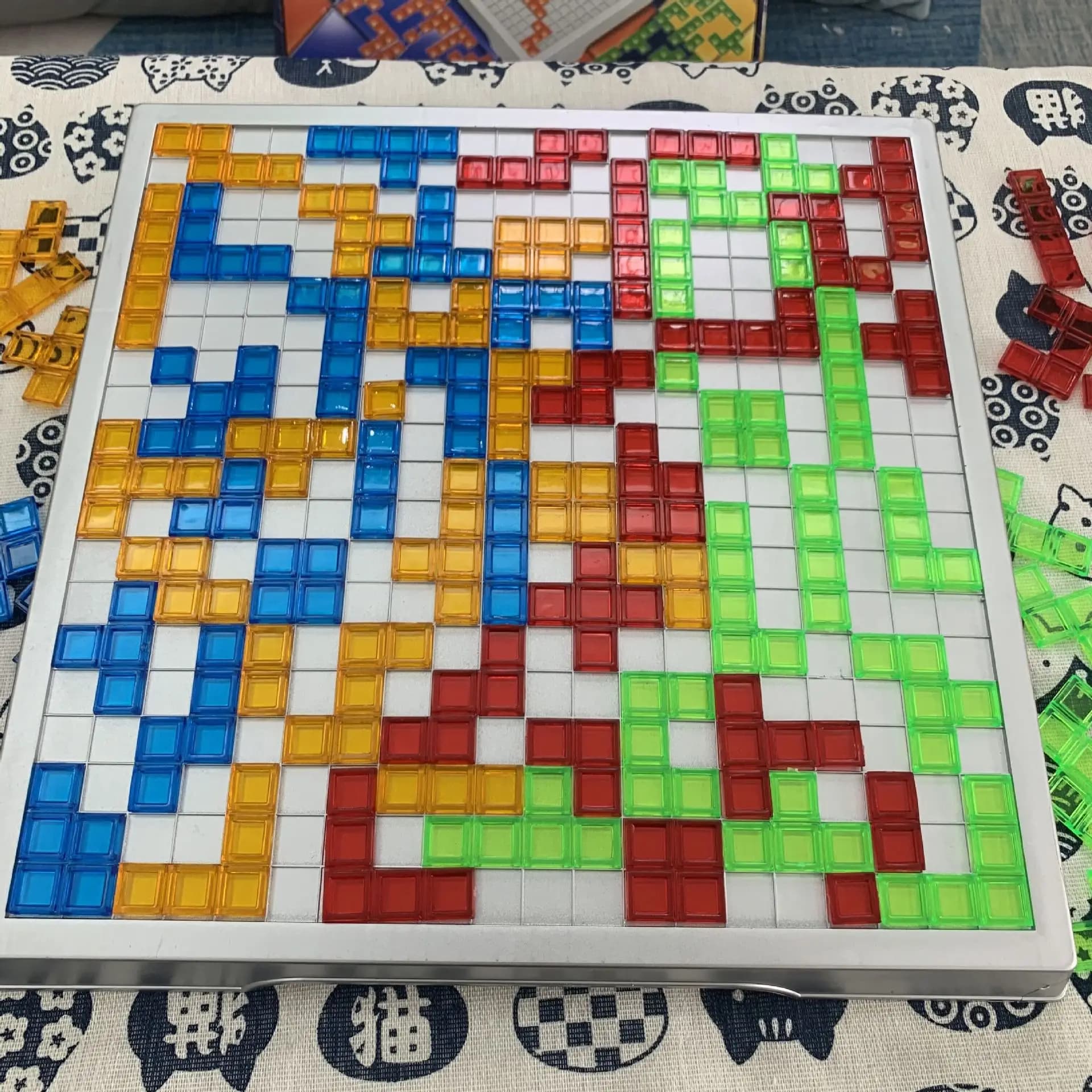 Jeu de société de stratégie pour enfants, jouets éducatifs, jeu de carrés colorés, facile à jouer pour enfants, fête de famille, jeux d'intérieur, Puzzle cadeau