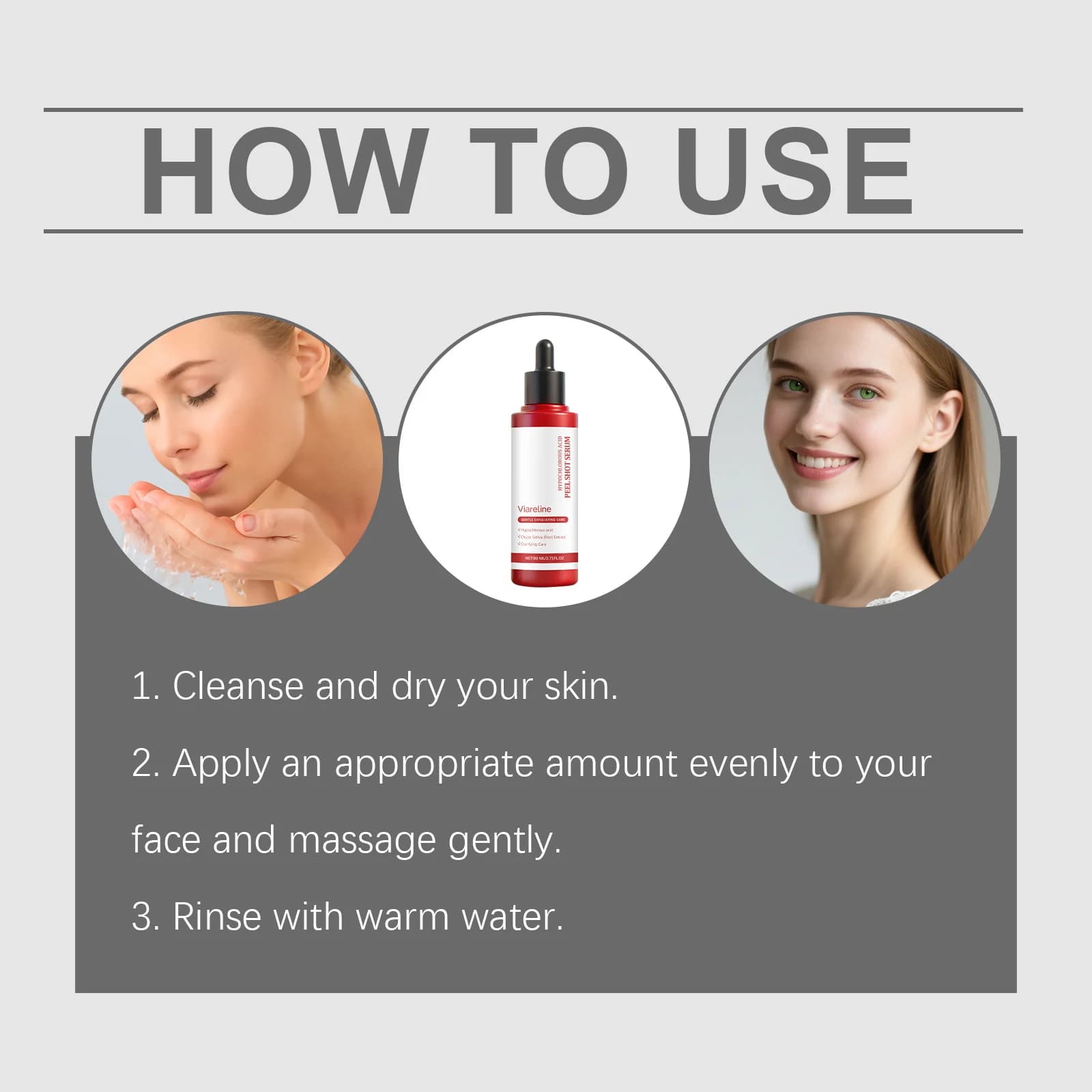 Sérum exfoliant au riz, hydratant, éclaircissant, nettoyage des Pores, dissolvant de peau morte, contrôle du sébum, lissage, Essence de Peeling du visage
