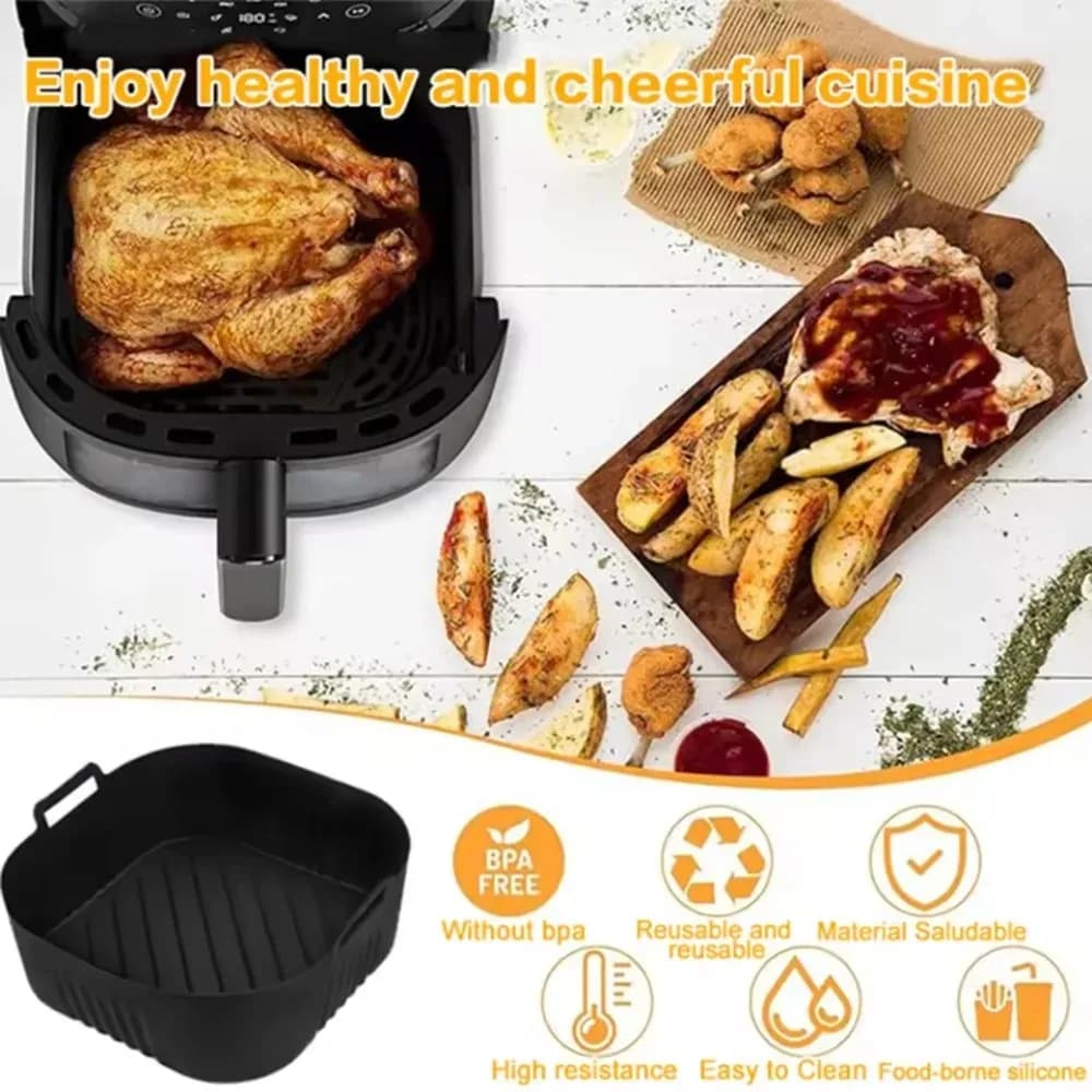 Bande de filtre à huile de moule de friteuse à Air en Silicone pour PhilipsNA230 COSORI6.2L tapis de gril de poêle de cuisson réutilisable antiadhésif facile à nettoyer