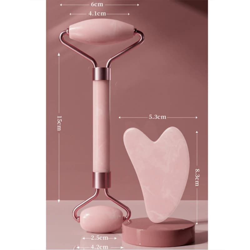 Rouleau de massage pour le visage et le cou, planche de Guasha, résine, cristal non rose, diversifier, beauté, massage à double extrémité, outils de soins de la peau