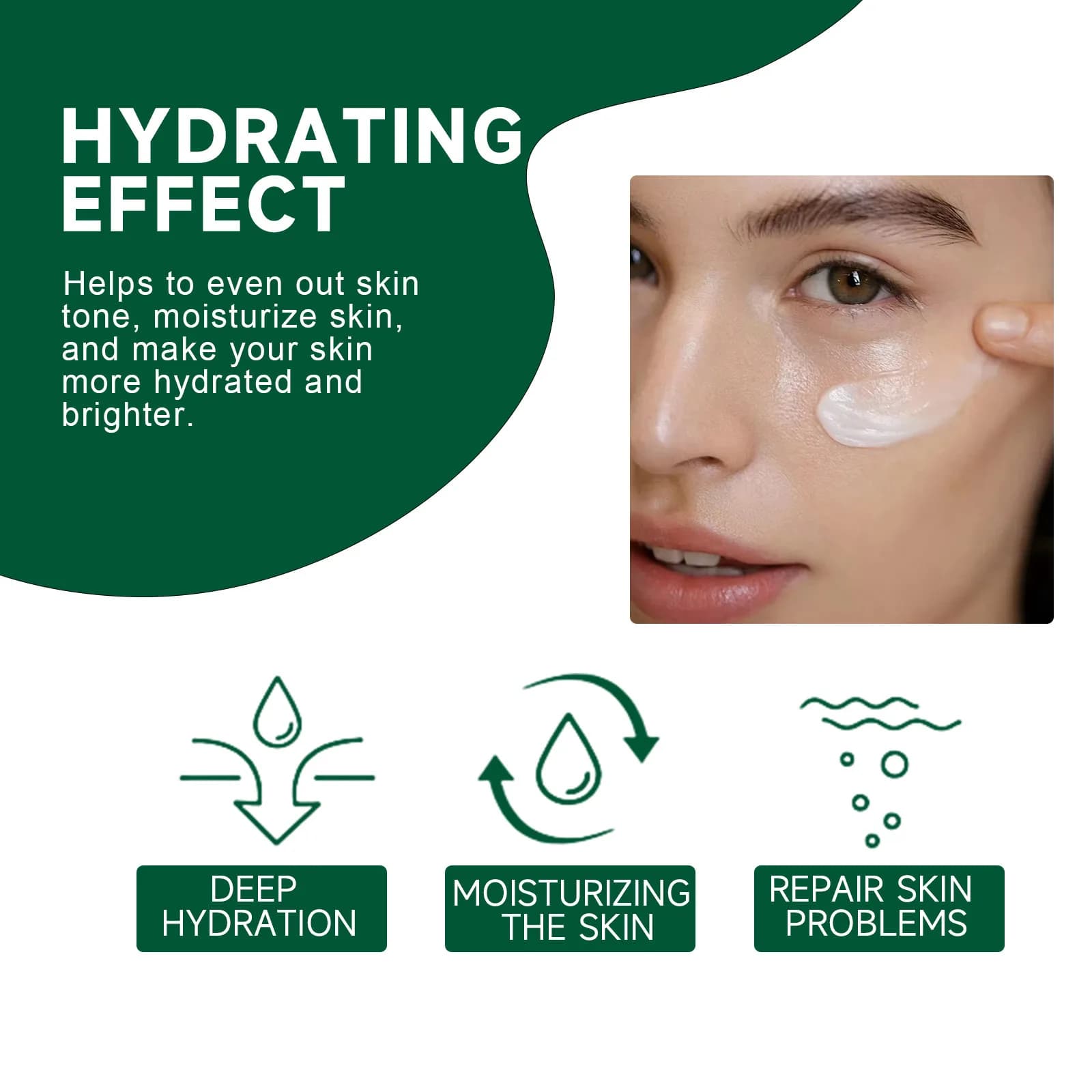 Crème pour le visage contre l'acné, traitement des boutons, contrôle de l'huile, réparation des rougeurs, élimine les points noirs, lisse, hydratant, rétrécissement des pores