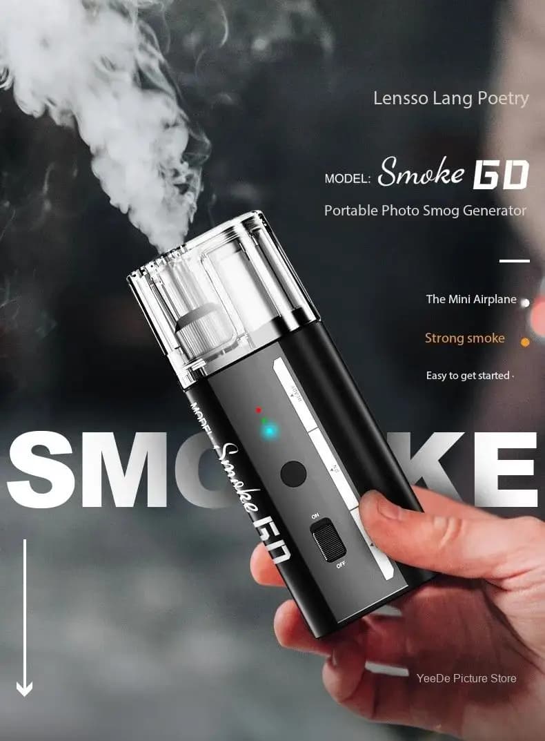 LENSGO Smoke GO Machine à fumée portable puissante pour la photographie, effet de fumée de glace sèche pour la vidéo et la photographie