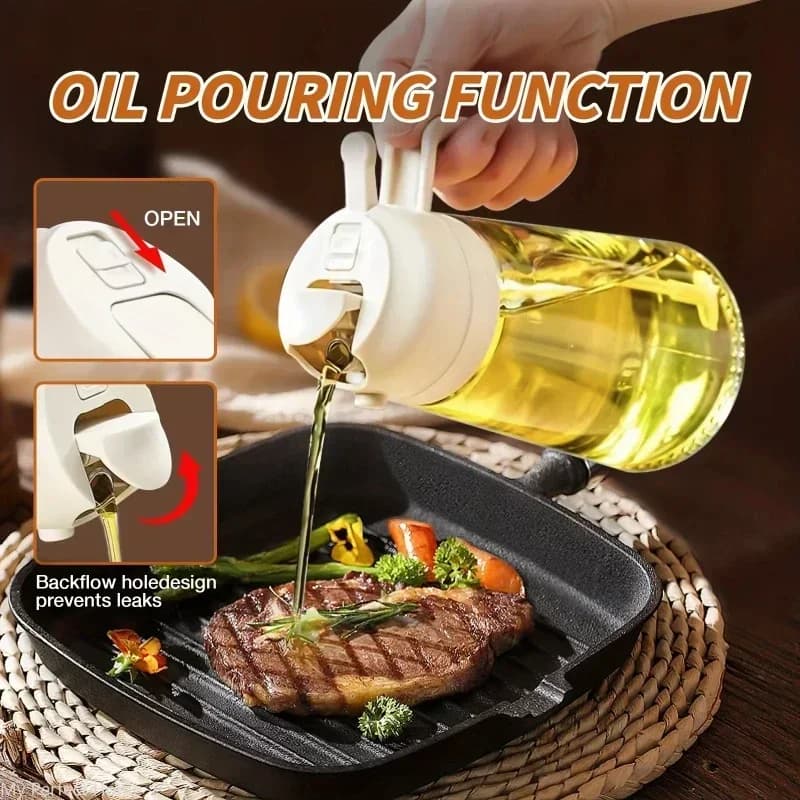 Bouteille de pulvérisation pour distributeur d'huile, cuisine Barbecue cuisson d'olive, pulvérisateur d'huile, pot d'huile, cuisson de vinaigre, Sauce soja, récipient de pulvérisation