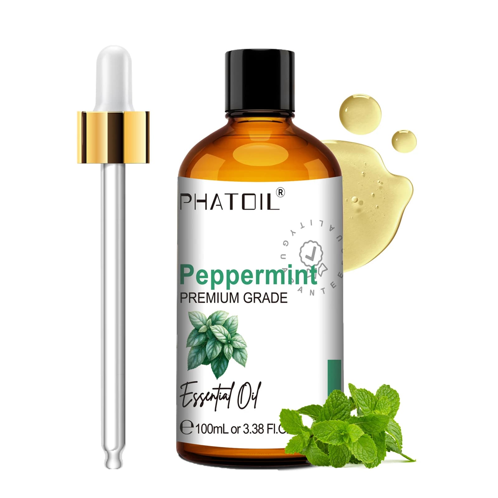 PHATOIL Huiles essentielles d'aromathérapie 100ML Eucalyptus Menthe poivrée Lavande Bois de santal Vanille