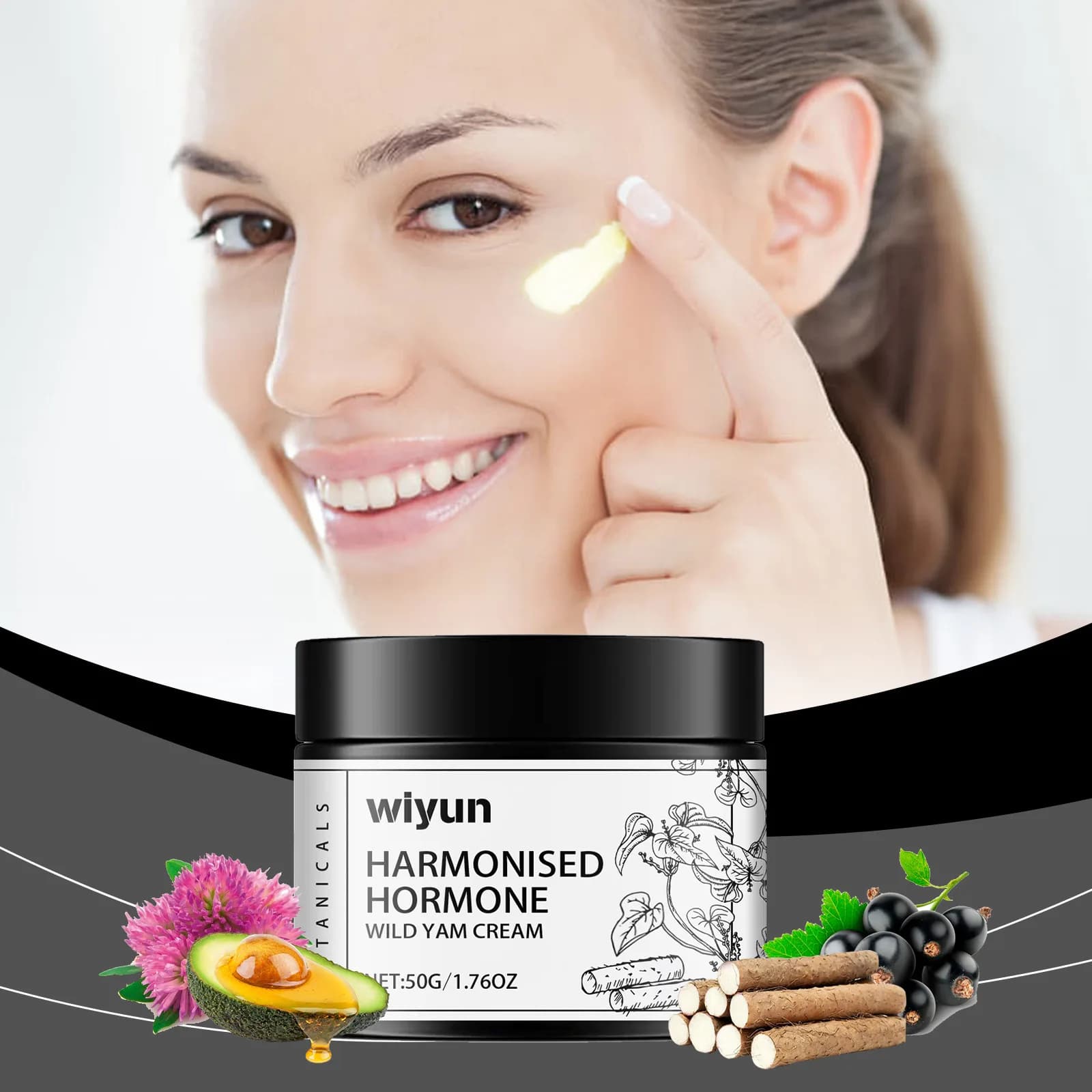 Crème Yam sauvage, équilibre, régulation hormale du ménopause, raffermissement, pâte éclaircissante, lisse, hydratante, produit de soins pour la peau sain
