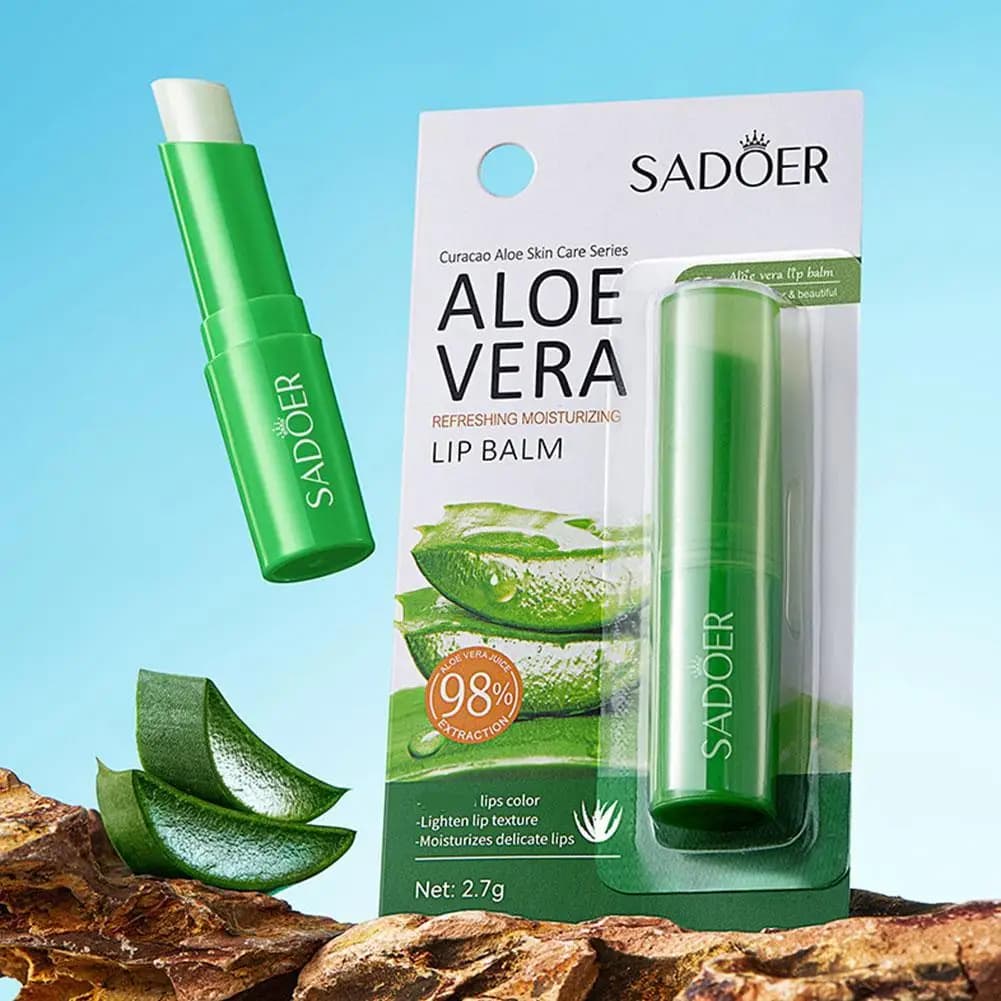 Baume à lèvres à l'aloe vera et noix de coco, hydratant, Anti-fissuration, réparation hydratante, nourrissant, produits de soins pour la peau