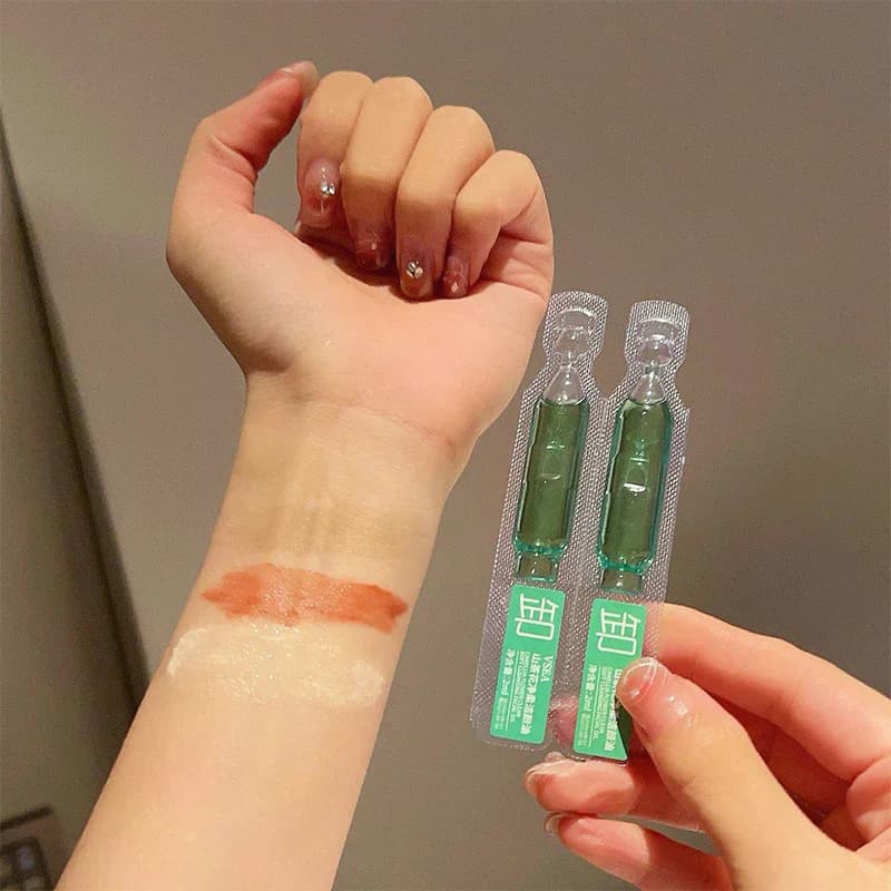 Huile démaquillante naturelle à base de camélia, 2ml x 10 pièces, huile démaquillante trois-en-un pour les yeux, les lèvres et le visage, emballage individuel portable pour voyage