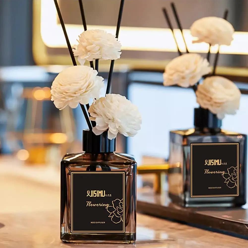 Diffuseur artisanal parfum floral sec pour toilettes