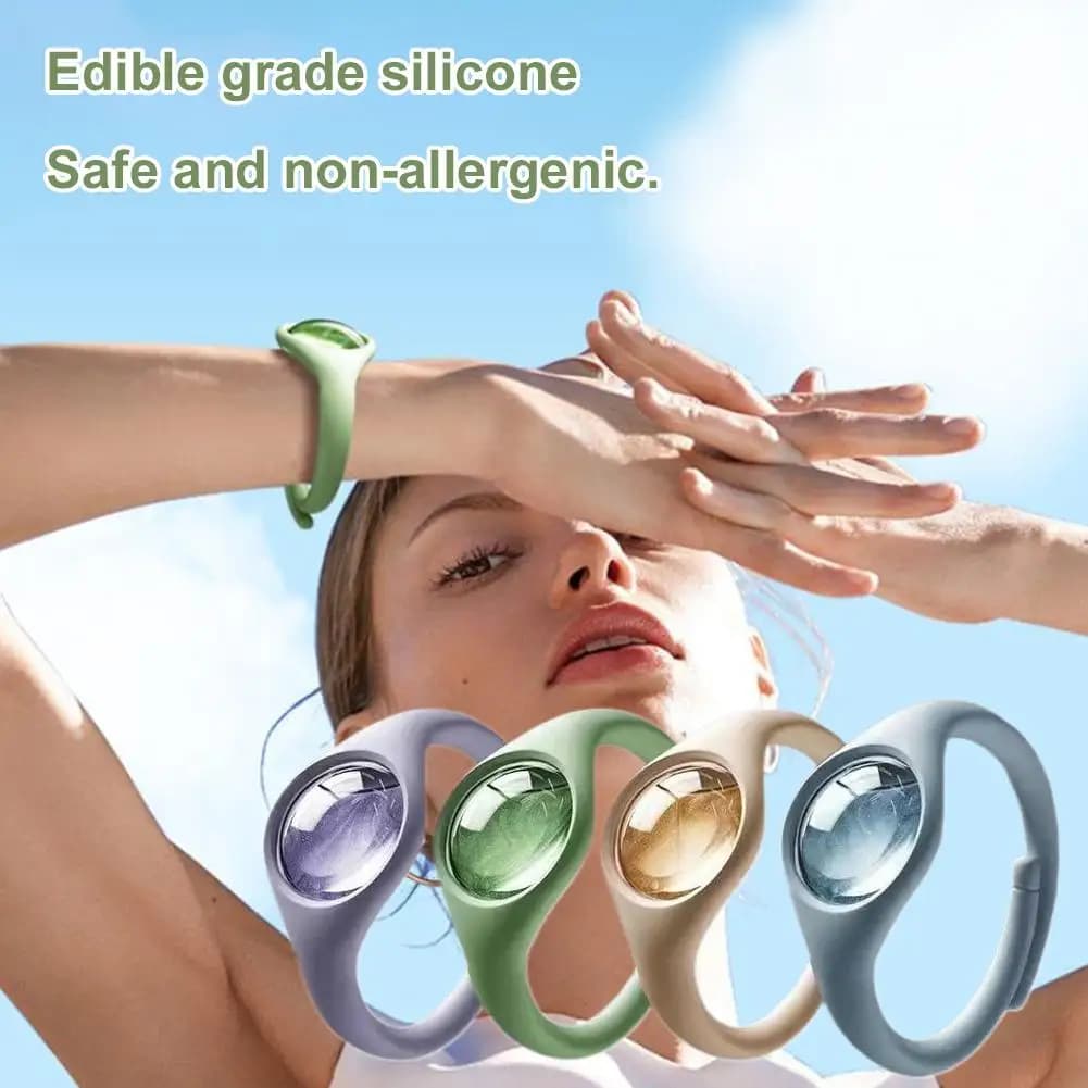 Bracelet anti-moustiques à l'huile végétale naturelle