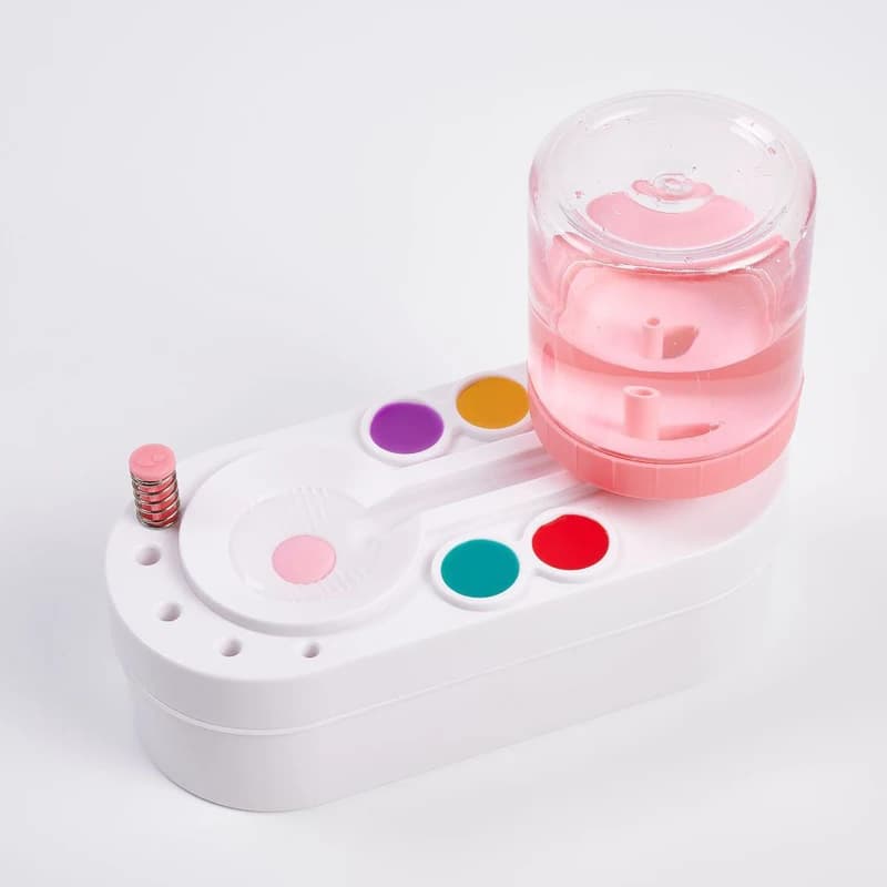 Pinceau à peinture dispositif de nettoyage Cycle Ellipse vert rose épurateur bricolage peinture à l'huile Gouache beaux Arts aquarelle stylo outil de nettoyage