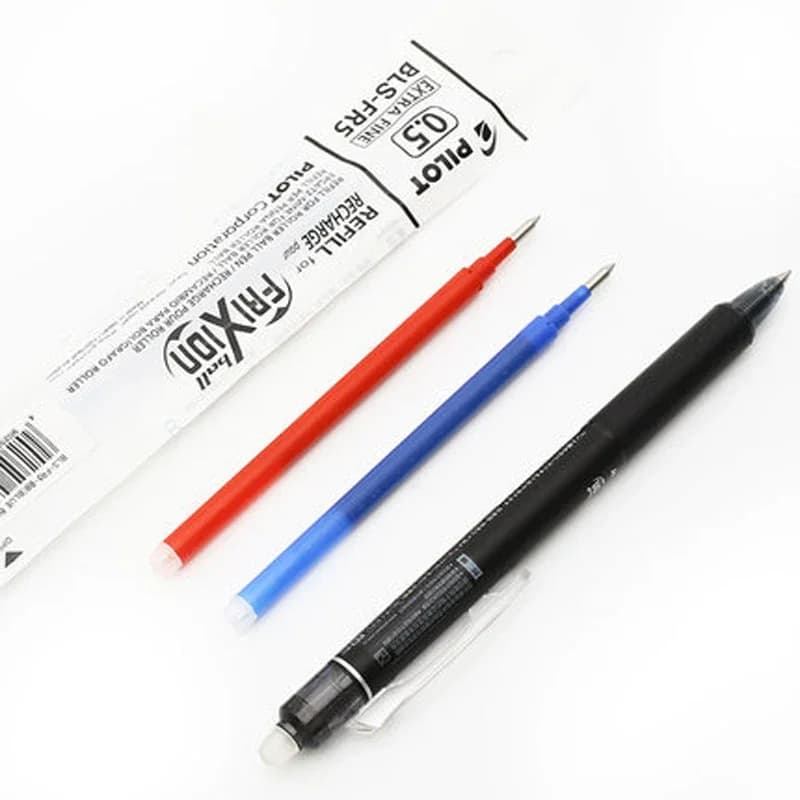 Recharges de stylo effaçable pilote/recharges de stylo Frixion BLS-FR5/BLS-FR7 stylo à bille 0.5mm 12 pièces/boîte fournitures scolaires Kawaii