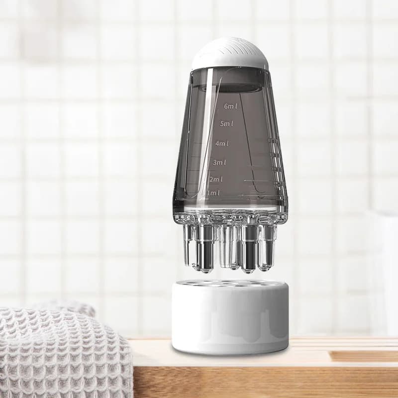 Applicateur de soin capillaire à bille pour huile essentielle, massage pour stimuler la croissance des cheveux, solution solide pour cheveux, peigne guide pour appliquer le liquide
