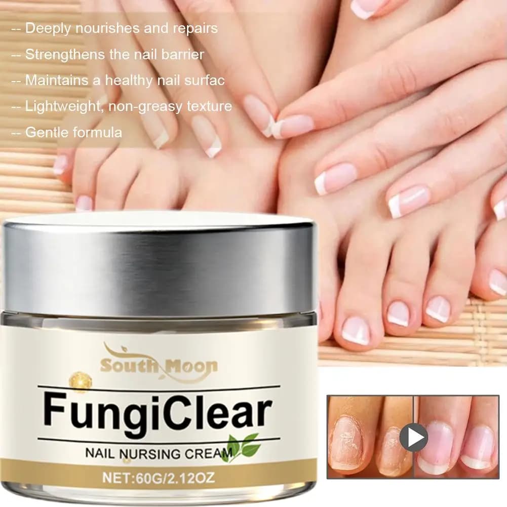 Crème de Soin des Ongles Anti-Fongique, Améliore l'Apparence des Ongles, Huile d'Origan, Huile d'Arbre à Thé, Vitamine E, Crème Quotidienne pour les Ongles