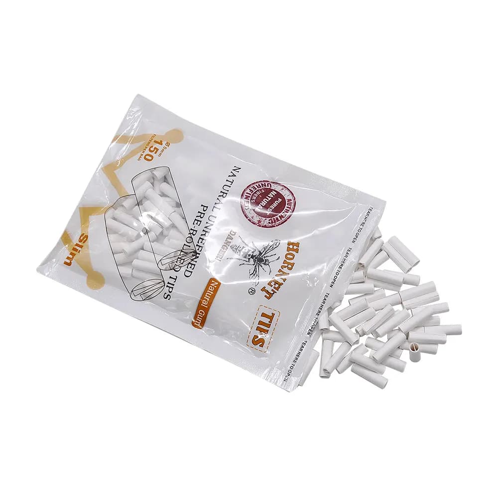 150 pièces par pointes roulées pré-ollées naturelles pour papier roulant 6MM 5MM