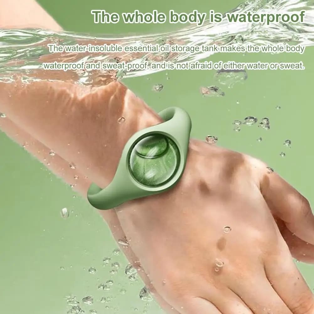 Bracelet anti-moustiques à l'huile végétale naturelle
