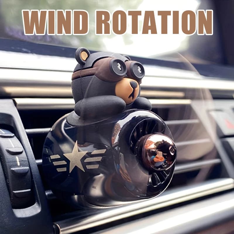 2/17 recharge avion rotatif désodorisant de voiture pilote évent clip intérieur accessoires décoration ornement parfum diffuseur de parfum