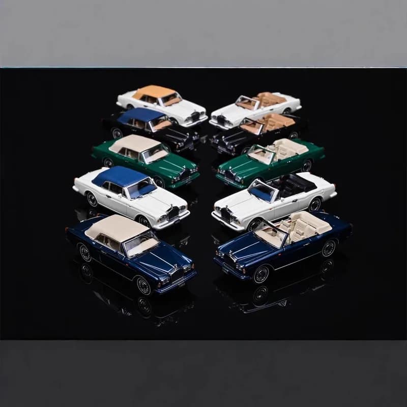 GFCC 1:64 Rolls-Royce Corniche IV 1993 Drophead Coupé Soft-Top Vintage Alliage Diecast Classique Luxe Convertible Modèle Collecteurs