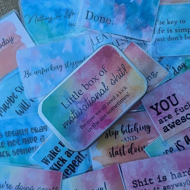 Carte d'encouragement positive intéressante pour les petites entreprises, 20Zhang par boîte, citations inspirantes, fournitures de remerciement, cadeau d'anniversaire, Unu
