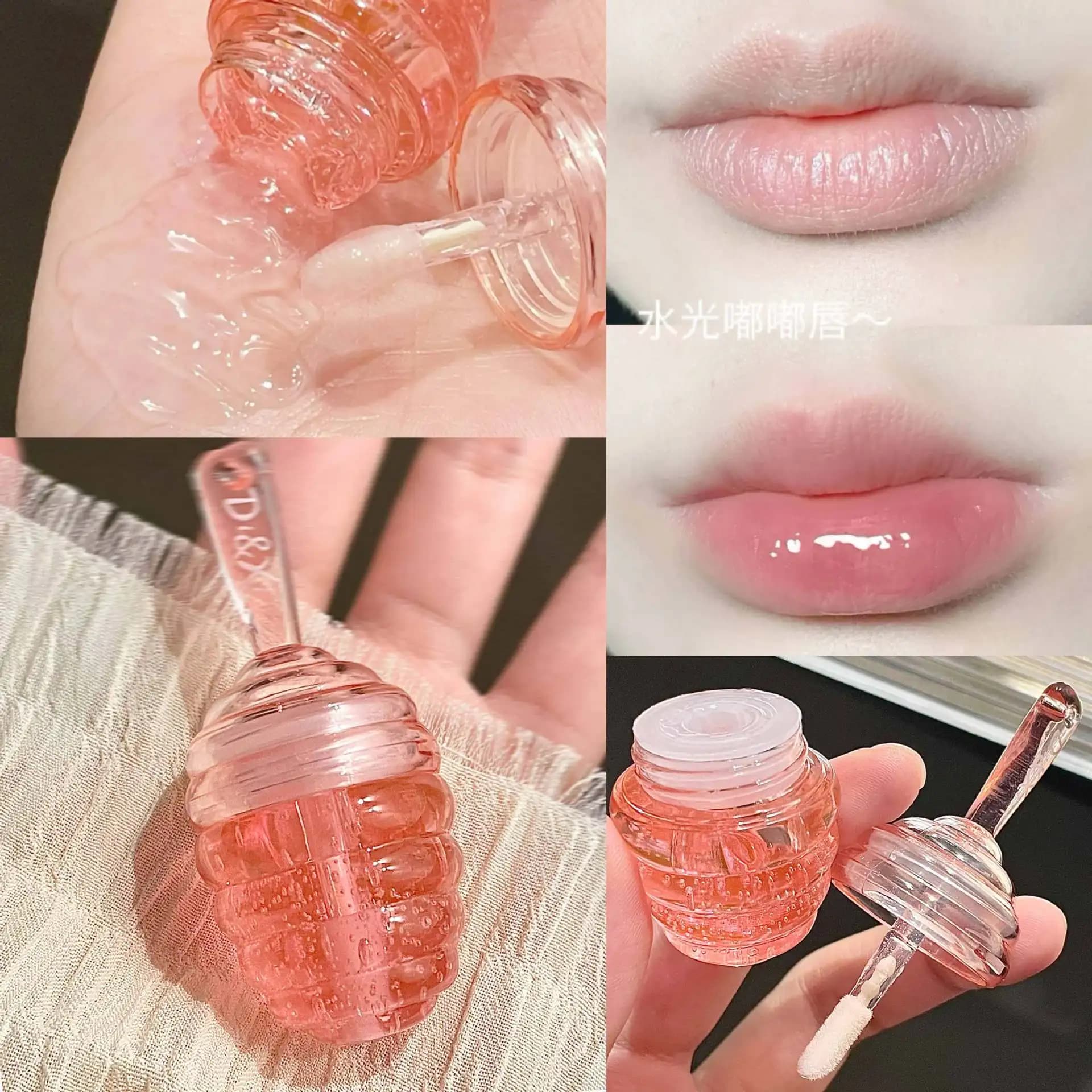 Honey Pot huile pour les lèvres fruits frais baume à lèvres longue durée hydratant clair huile pour les lèvres liquide rouge à lèvres brillant à lèvres maquillage cosmétiques