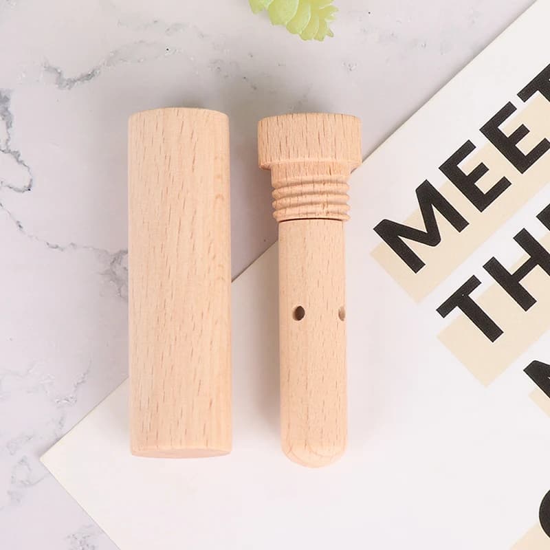 Diffuseur d'arômes en bois pour huiles essentielles avec mèches