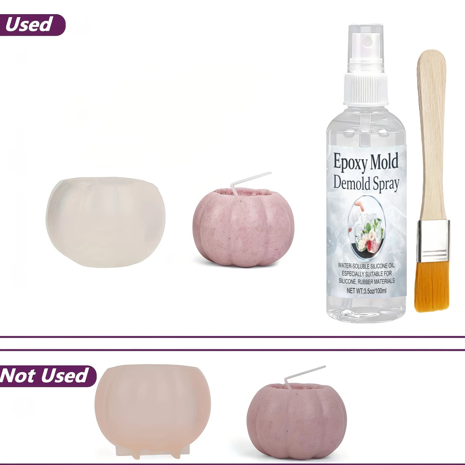 Spray de démoulage : huile de silicone à séchage rapide