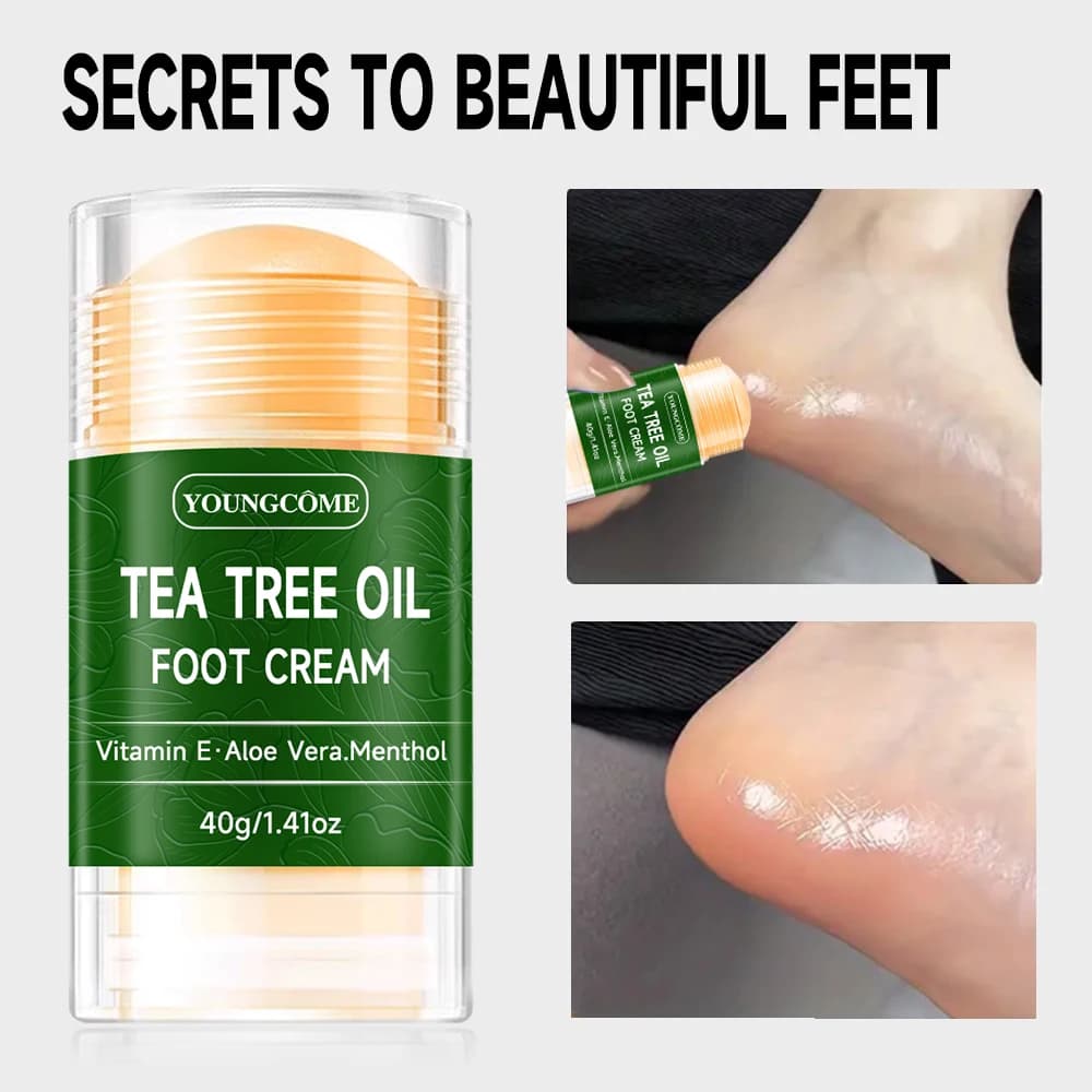 Crème pour les pieds à l'huile d'arbre à thé