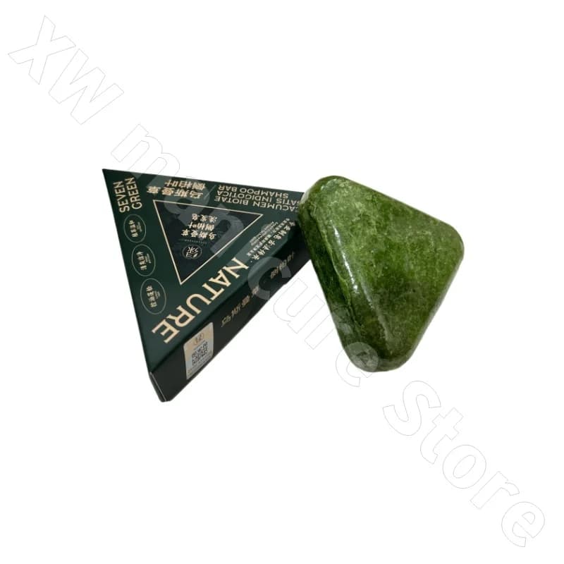 Shampoing Usman Orchidaceae à sept verts, nettoyant rafraîchissant, contrôle de l'huile, savon de réapprovisionnement Anti-démangeaison, savon doux fait à la main, 120g