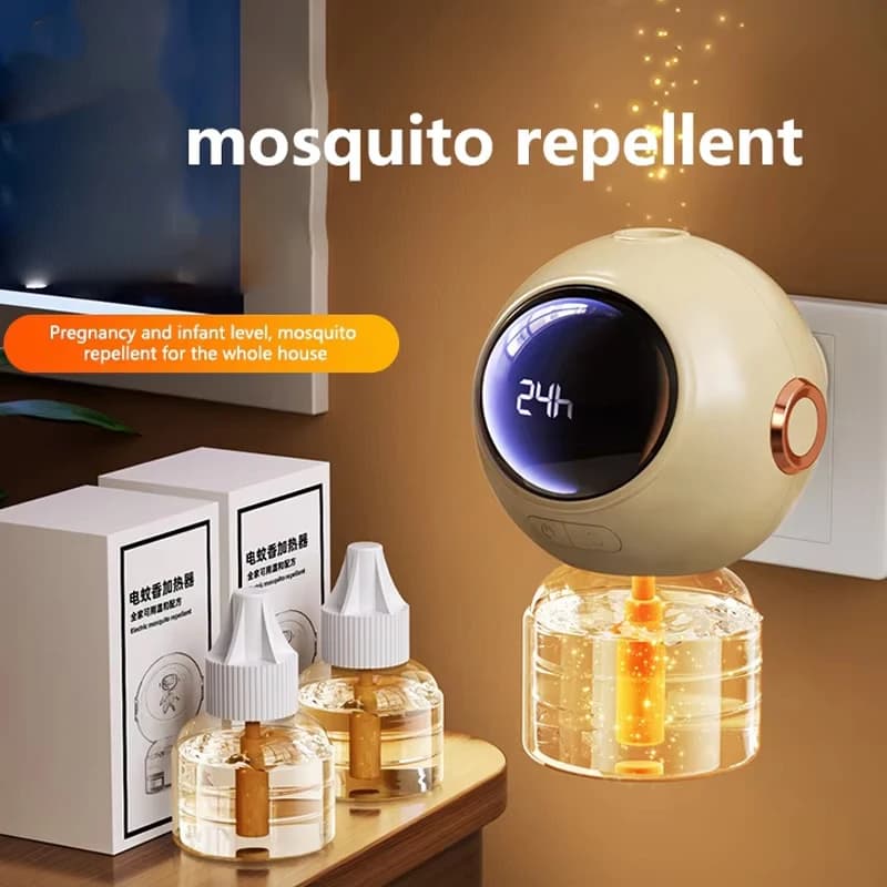Répulsif anti-moustiques électrique disponible en quatre saisons, liquide sans parfum pour nourrissons et femmes enceintes, répulsif anti-moustiques à brancher.