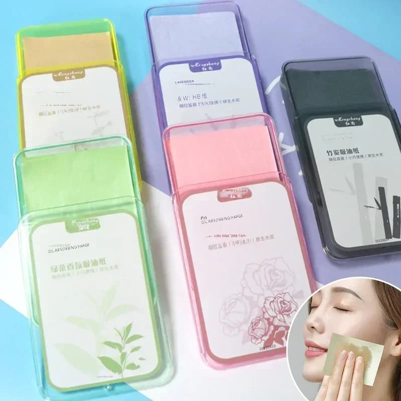 300 pièces papier absorbant l'huile pour le visage lingettes de contrôle