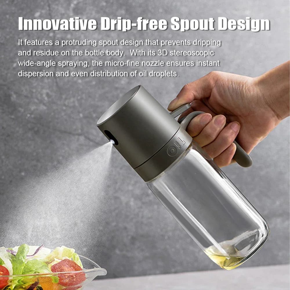 Pulvérisateur d'huile pour la cuisine, bouteille en verre de 250 ml pour huile d'olive, anti-fuite, accessoires de cuisine pour salades, barbecue, friture, pâtisserie