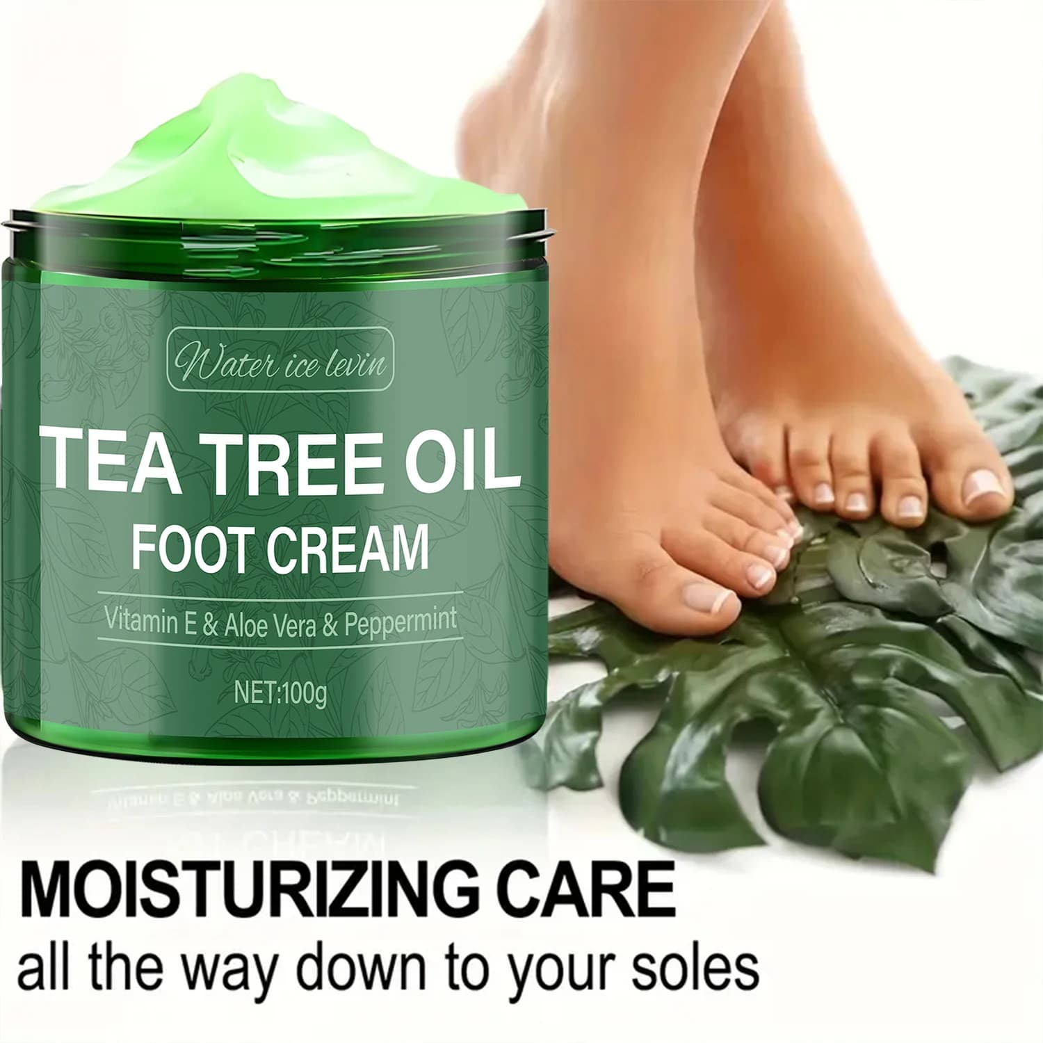 Crème pour les pieds à l'huile d'arbre à thé