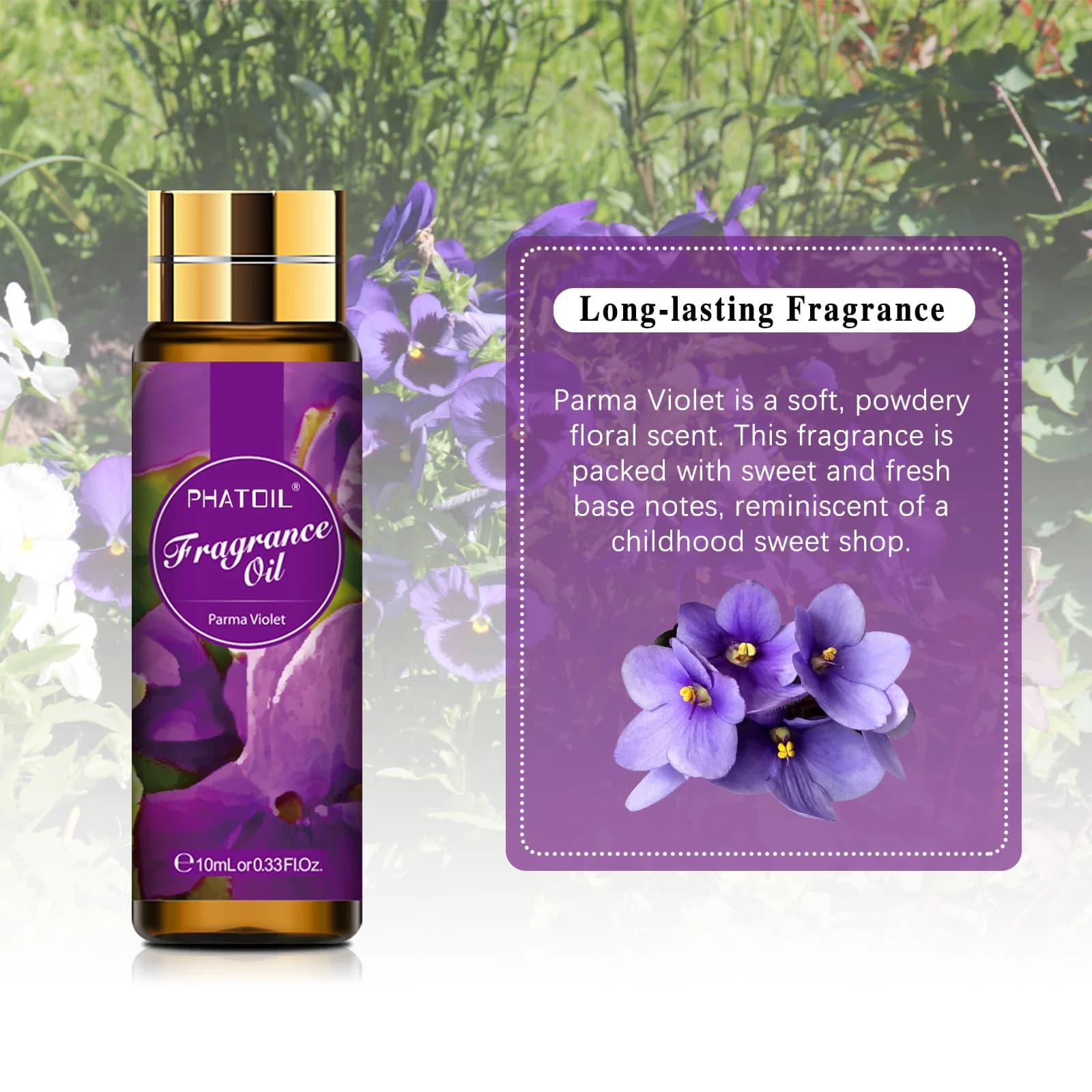 PHATOIL – huile parfumée d'aromathérapie, 10ml, pour la fabrication de bougies, diffuseur, noix de coco et vanille, cerise, fraise, musc blanc, huiles aromatiques