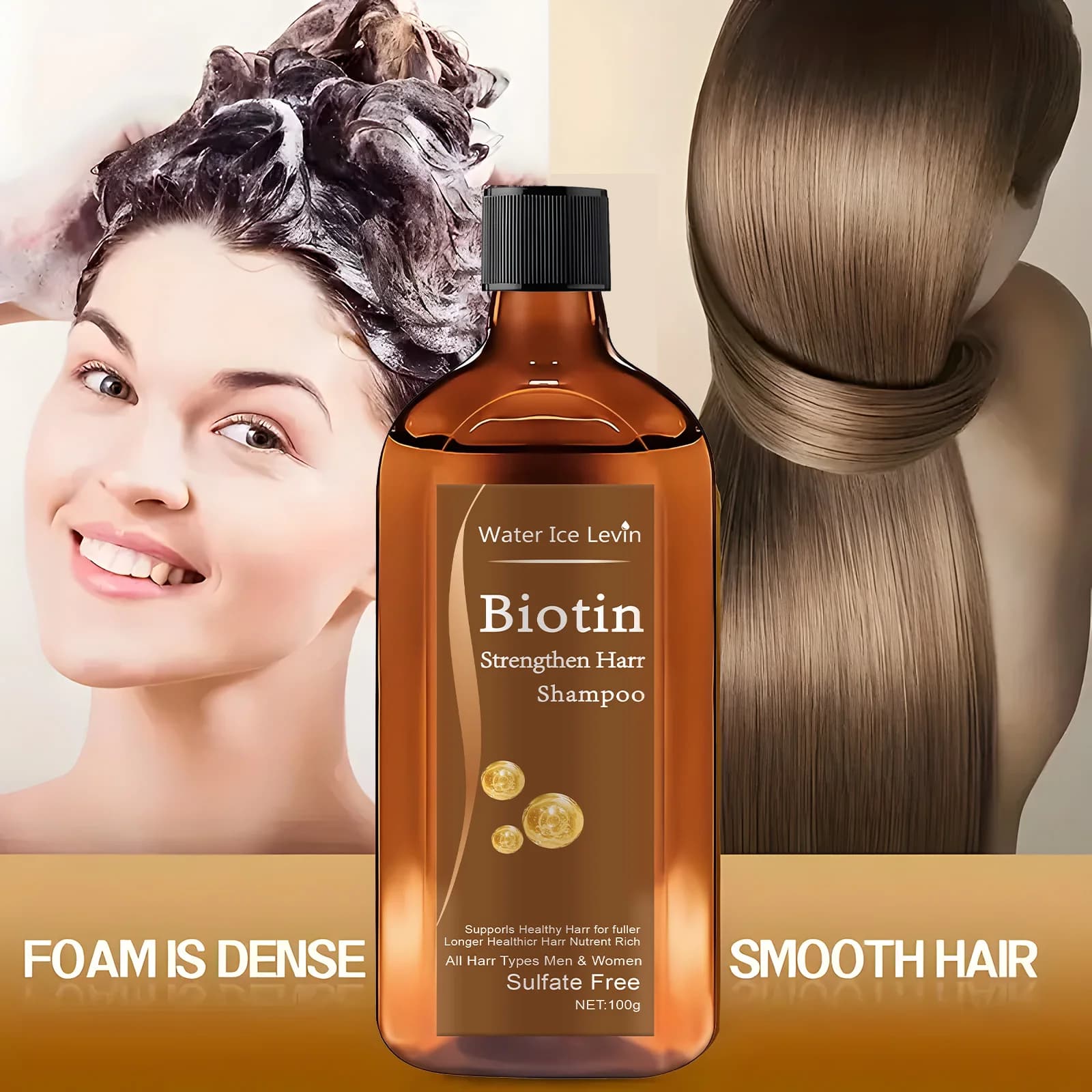 Shampoing anti-chute de cheveux pour hommes et femmes, croissance de la biotine, UNIS issement rapide et ré-huile, beauté et santé