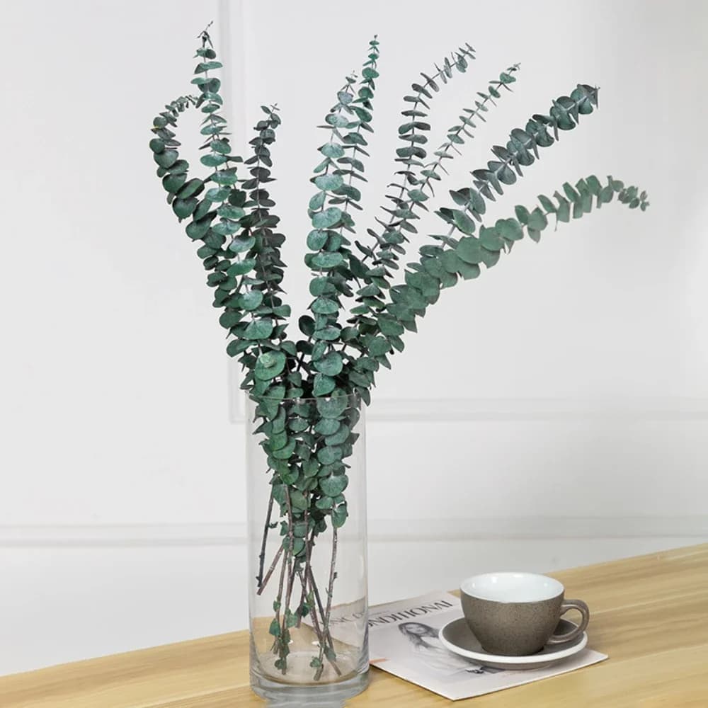 Bouquet de fleurs séchées en feuilles d'eucalyptus, Bouquet de table, fleurs de mariage, décoration de la maison, accessoires pour la maison, plantes de table