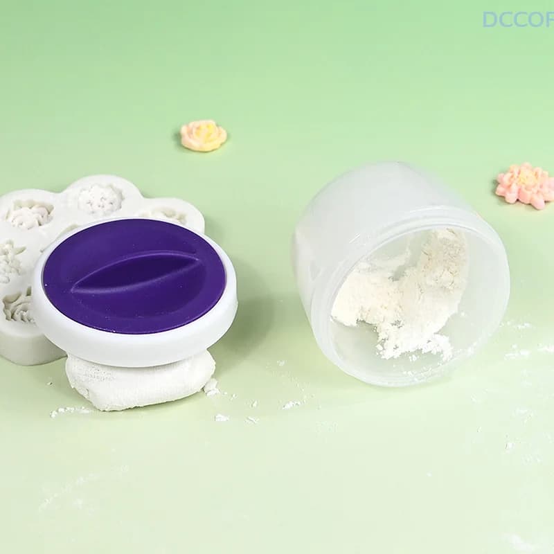 Bouffée de poudre antiarina avec étui de rangement, Flip Cake, Biscuit Flip, Pâte à bonbons, Farine à étaler, Bouffée d'amidon de maïs