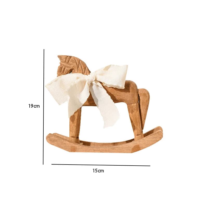 Série de chevaux en bois sculptés à la main, cheval à bascule rétro, décoration de bureau, ornement, cadeau commémoratif pour amis