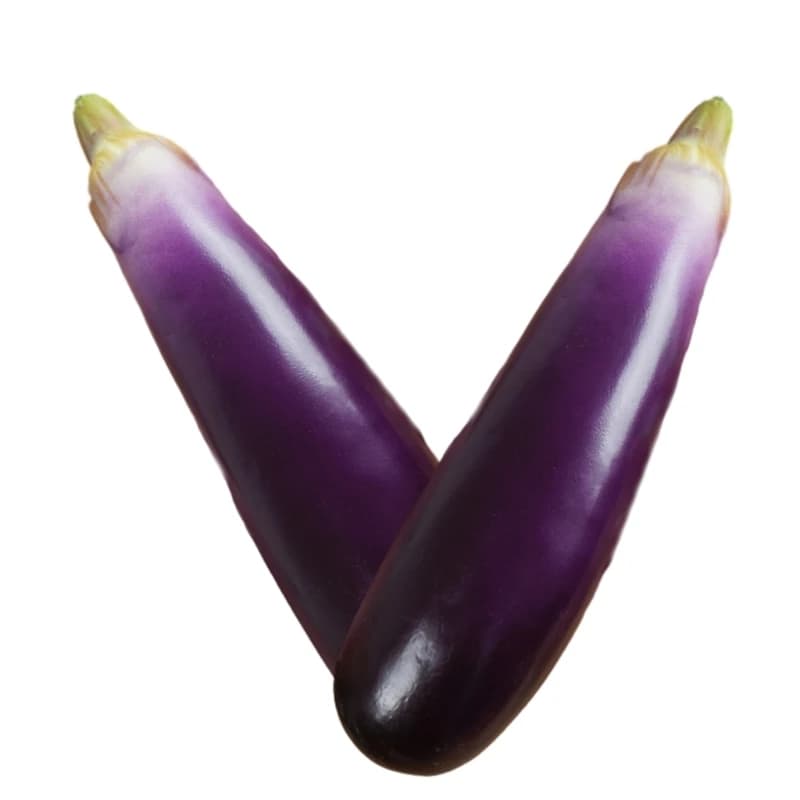 Aubergines en mousse pour photographie