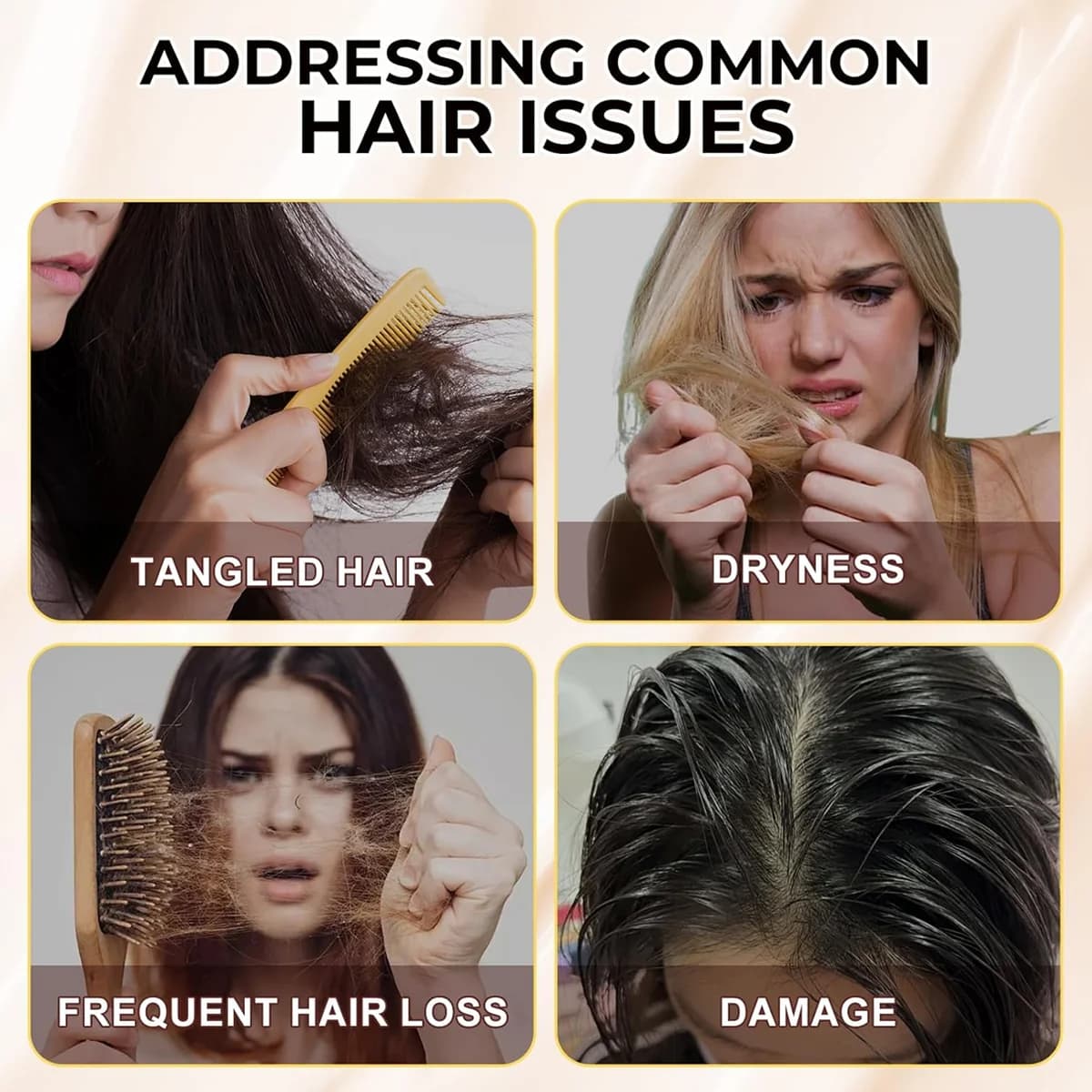 Masque capillaire magique, contient du collagène et de la kératine - Nourrit en profondeur les cheveux à l'huile de coco - Hydrate et nourrit intensément - Répare les cheveux fins, fragiles, secs et a
