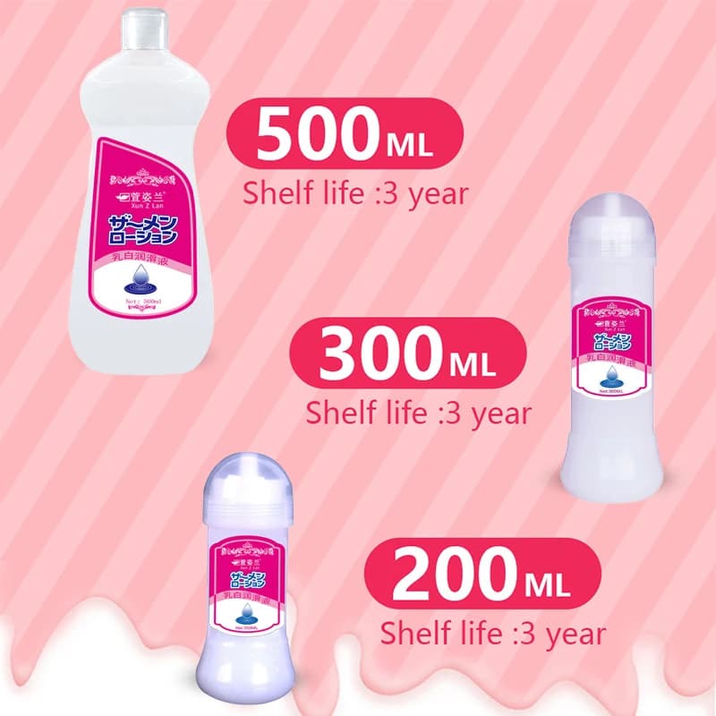 Lubrifiant pour le sexe de 500Ml, huile de Massage sexuelle à base d'eau pour jeu de Couple, lubrifiant visqueux blanc lait pour adultes, produits vaginaux et anaux, jouet sexuel