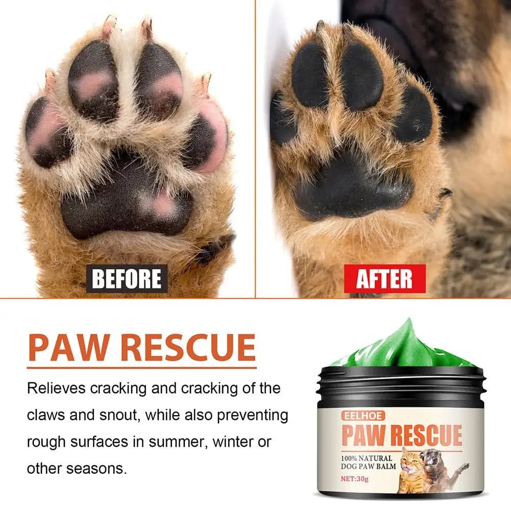 Crème de soin des pattes pour animaux de compagnie, 30g, crème de soin des pieds pour chats et chiens, huile de protection des coussinets de pattes, baume pour pattes de chien, crème protectrice pour