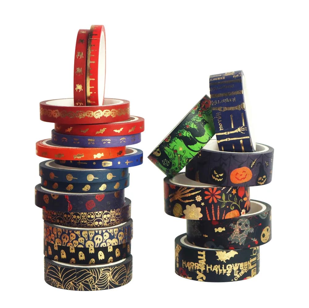 10-21 rouleaux de ruban Washi d'amour de noël, autocollant de masquage en feuille d'or, matériel de Collage, ensemble de rubans décoratifs pour Scrapbooking, pour la saint-valentin