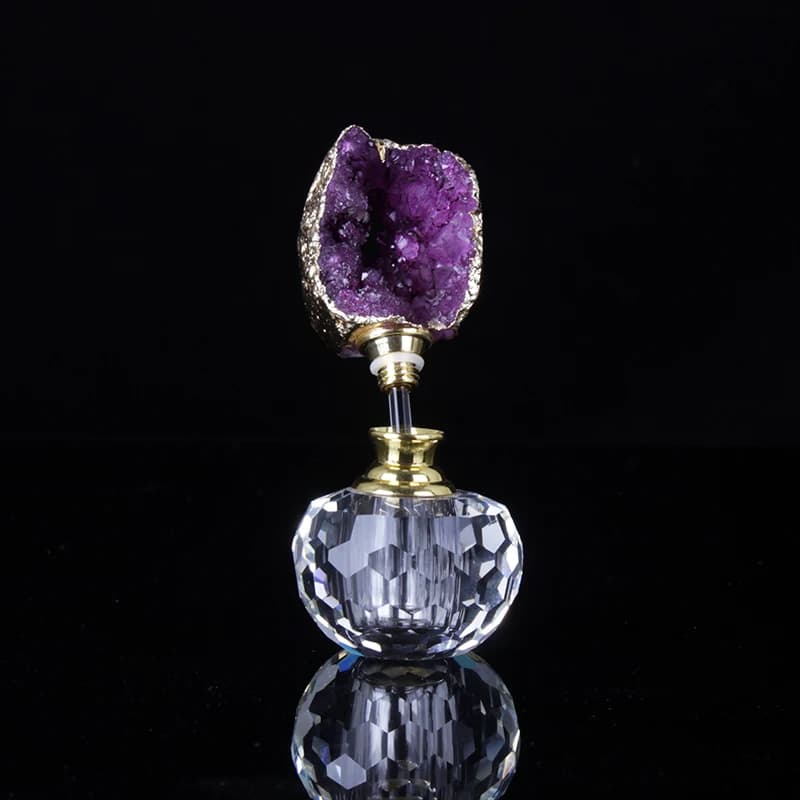 Fengshui – bouteille d'huile essentielle en Agate de Quartz naturel 1ml