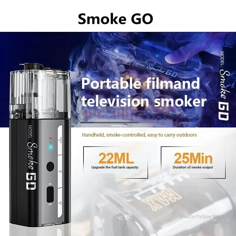 LENSGO Smoke GO Machine à fumée portable puissante pour la photographie, effet de fumée de glace sèche pour la vidéo et la photographie